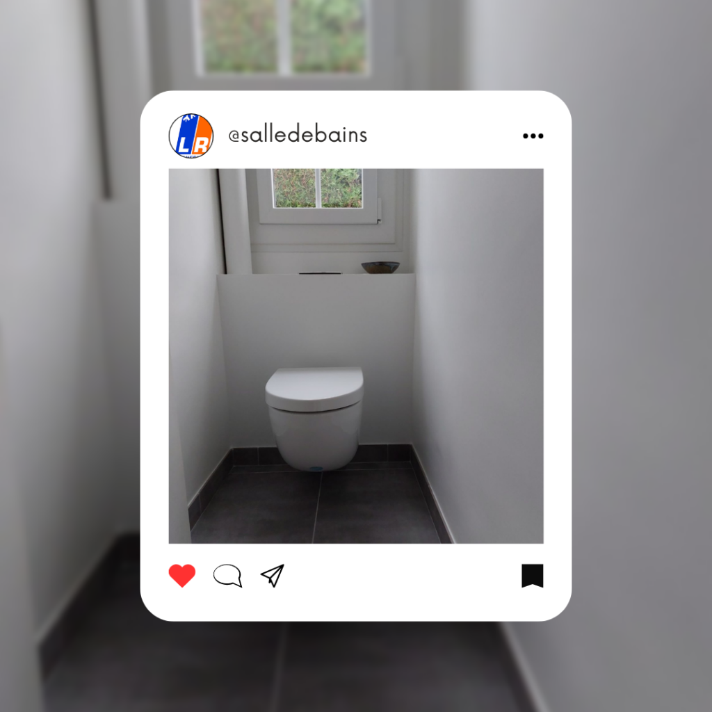 Installation de WC suspendus et rénovation de petit espace sanitaire à Nogent-sur-Seine par LR Chauffage.